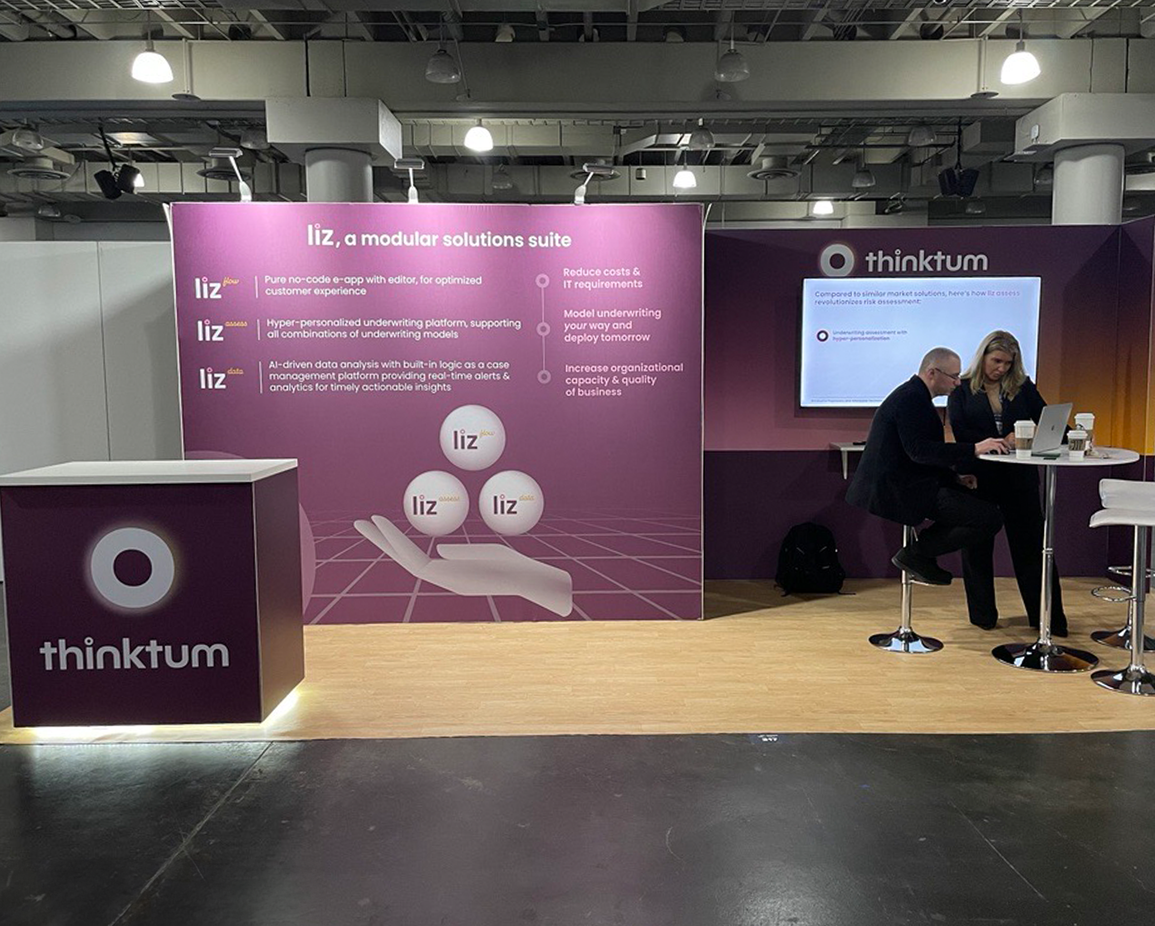 Photo of booth from conference in New York